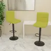 VIDAXL Tabourets de bar lot de 2 vert tissu