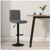 VIDAXL Tabouret de bar Gris foncé Velours