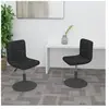 vidaXL Vidaxl Chaises Pivotantes À Manger Lot De 2 Noir Velours
