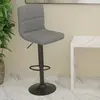 vidaXL Tabouret de bar Gris clair Tissu