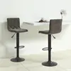 Vidaxl - Tabourets de bar 2 pcs Gris foncé Velours Gris foncé