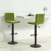 vidaXL Vidaxl Tabourets De Bar 2 Pcs Vert Clair Velours