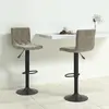 Vidaxl - Tabourets de bar 2 pcs Gris clair Velours Gris clair