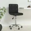 vidaXL Chaise de bureau pivotante Noir Similicuir