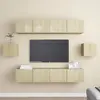 vidaXL Vidaxl Ensemble De Meubles Tv 6 Pcs Chêne Sonoma Bois D'ingénierie