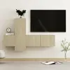 vidaXL 3-delige Tv-meubelset bewerkt hout sonoma eikenkleurig3078969