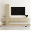 vidaXL Vidaxl Ensemble De Meubles Tv 5 Pcs Chêne Sonoma Bois D'ingénierie