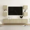 vidaXL 6-delige Tv-meubelset bewerkt hout sonoma eikenkleurig3078978
