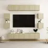 vidaXL Ensemble d'armoires TV de 10 pièces en bois de chêne Sonoma