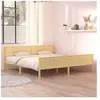 vidaXL Cadre de lit Bois de pin massif 200x200 cm