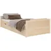vidaXL Cadre de lit avec tiroirs Bois de pin massif 90x200 cm