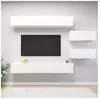 vidaXL Vidaxl Ensemble De Meubles Tv 6 Pcs Blanc Bois D'ingénierie