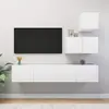 Vidaxl - Ensemble de meubles tv 4 pcs Blanc Bois d'ingénierie Blanc