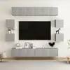 vidaXL Ensemble d'armoires TV 10 pièces gris béton Bois composite
