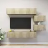 Vidaxl - Ensemble de meuble tv 6 pcs Chêne sonoma Aggloméré Chêne sonoma