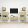 vidaXL Vidaxl Ensemble De Meuble Tv 7 Pcs Chêne Sonoma Bois D'ingénierie