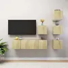 vidaXL Ensemble meubles TV 6 pcs chêne sonoma