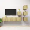 vidaXL Ensemble de meuble TV - Chêne sonoma