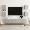vidaXL Vidaxl Ensemble De Meubles Tv 7 Pcs Gris Béton Bois D'ingénierie