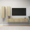 vidaXL 4-delige Tv-meubelset bewerkt hout sonoma eikenkleurig3079048