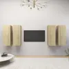 vidaXL Meubles TV 4 pcs Chêne sonoma 30,5x30x90 cm Bois d'ingénierie