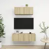 vidaXL Vidaxl Ensemble De Meuble Tv 2 Pcs Chêne Sonoma Bois D'ingénierie