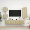 vidaXL Vidaxl Ensemble De Meuble Tv 5 Pcs Chêne Sonoma Bois D'ingénierie
