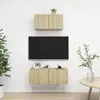 vidaXL Vidaxl Ensemble De Meuble Tv 2 Pcs Chêne Sonoma Bois D'ingénierie