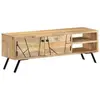 vidaXL Meuble TV 110x30x40 cm Bois massif de manguier