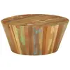 vidaXL Table basse Ø65x31 cm Bois de récupération massif