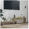 Meuble TV Chêne sonoma 180x30x43 cm Aggloméré
