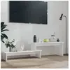 vidaXL Meuble TV Blanc 180x30x43 cm Aggloméré