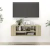vidaXL Meuble TV mural Chêne sonoma 102x35x35 cm Aggloméré
