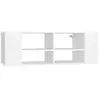 vidaXL Meuble TV mural Blanc 102x35x35 cm Aggloméré