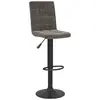 vidaXL Tabouret de bar Gris foncé Velours