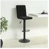 vidaXL Tabouret de bar Noir Velours