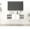 vidaXL Étagère murale Blanc 102x30x29 cm Bois d’ingénierie 806256