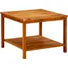 vidaXL Table basse 60x60x45 cm Bois d'acacia solide