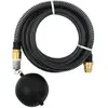 vidaXL Tuyau d'aspiration avec raccords en laiton noir 1,1" 25 m PVC