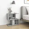 vidaXL Tables de chevet 2 pcs Gris béton 50x30x51,5 cm Aggloméré