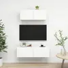 vidaXL Vidaxl Ensemble De Meubles Tv 2 Pcs Blanc Bois D'ingénierie