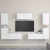 vidaXL Vidaxl Ensemble De Meubles Tv 7 Pcs Blanc Bois D'ingénierie