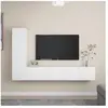 Vidaxl - Ensemble de meubles tv 4 pcs Blanc Bois d'ingénierie Blanc
