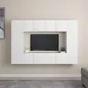 vidaXL Ensemble de meubles TV 8 pcs Blanc Aggloméré