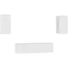 vidaXL Ensemble de meubles TV 4 pcs Blanc Aggloméré