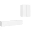 vidaXL Ensemble de meubles TV 4 pcs Blanc Bois d'ingénierie 3078686