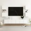 vidaXL Ensemble de meubles TV 7 pcs Blanc Bois d'ingénierie 3078661