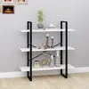 vidaXL Vidaxl Bibliothèque Blanc 100x30x105 Cm Bois D'ingénierie