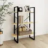 vidaXL Bibliothèque à 3 niveaux 80x30x105 cm Bois de pin massif
