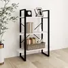 vidaXL Bibliothèque à 3 niveaux Blanc 80x30x105 cm Bois de pin massif
